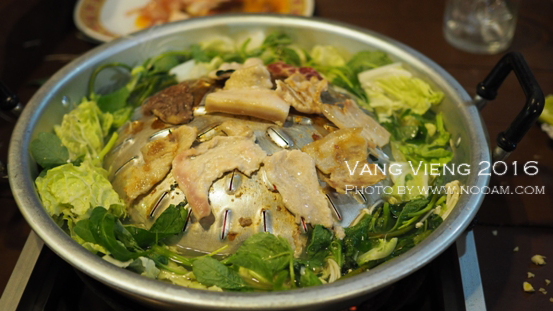 รีวิวร้านหมูกระทะอร่อยๆ ราคาไม่แพง ใกล้ที่พักดังๆ ที่วังเวียง ประเทศลาว