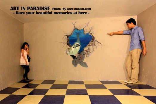 รีวิว Art in Paradise Pattaya (อาร์ท อิน พาราไดซ์) พิพิธภัณฑ์ศิลปะ ภาพวาดสามมิติ (3มิติ) พัทยาเหนือ สาย 2