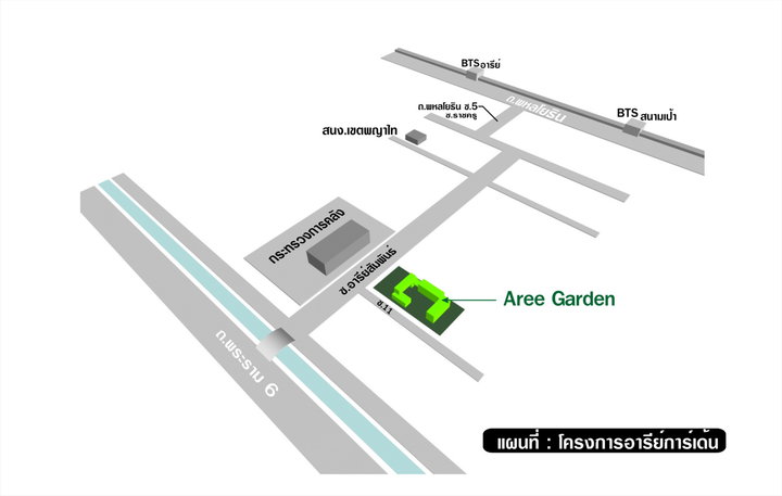 แผนที่ร้าน HOBS อารีย์ การเด้น ซอยอารีย์ Aree Garden