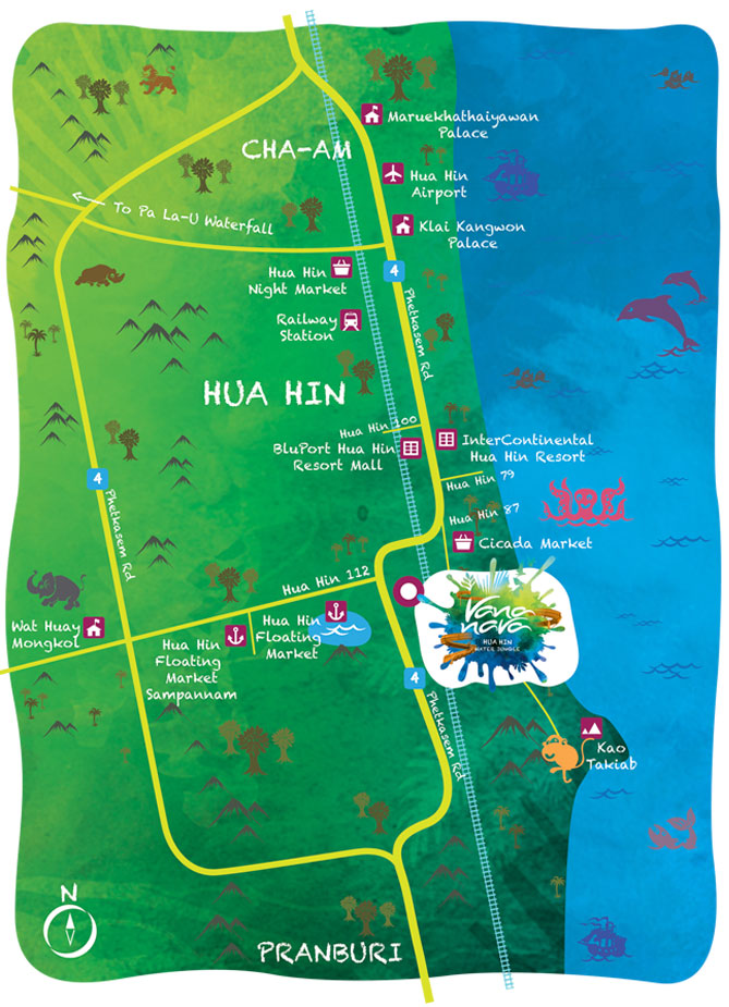 แผนที่สวนน้ำ วานานาวา VanaNava Water Jungle Park Huahin สวนน้ำที่ใหญ่และมันส์มากกกที่สุดแห่งนึงในหัวหิน