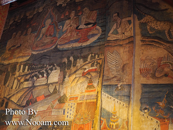 รีวิววัดภูมินทร์ น่าน ชมจิตรกรรมฝาผนัง ปูม่าน ย่าม่าน ภาพกระซิบรักที่ขึ้นชื่อ สุดแสนโรแมนติก